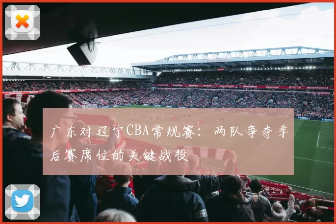 广东对辽宁CBA常规赛:两队争夺季后赛席位的关键战役