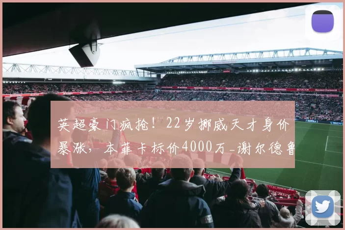 英超豪门疯抢！22岁挪威天才身价暴涨，本菲卡标价4000万_谢尔德鲁普_穆里尼奥_欧元